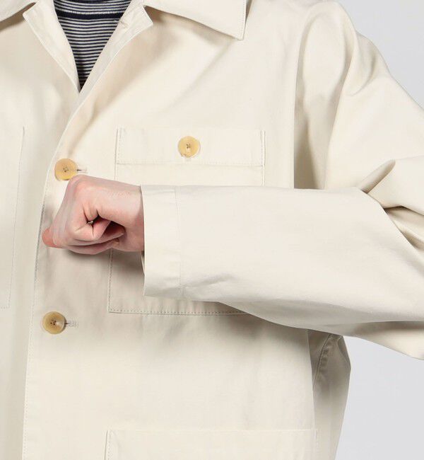 TOMORROWLAND MENS「60/3 コットンオックスフォード 4Bブルゾン」|ブルゾン・スタジャン|