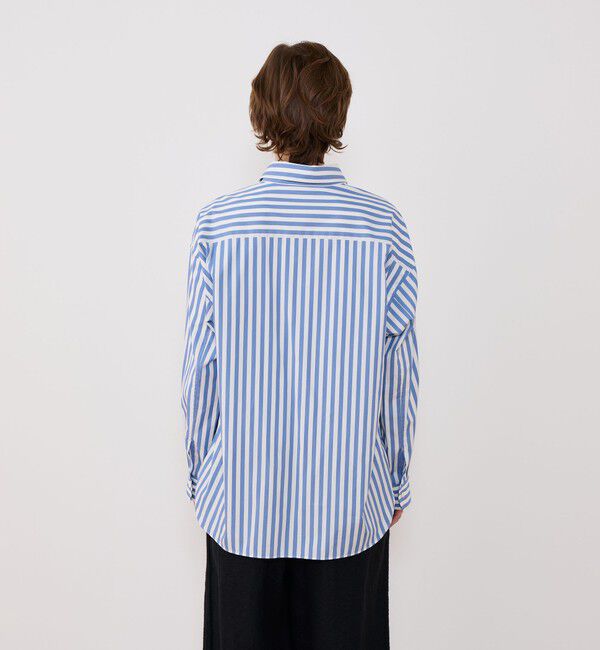 GALERIE VIE「ツイストコットンストライプ メンズライクシャツ」|シャツ・ブラウス|