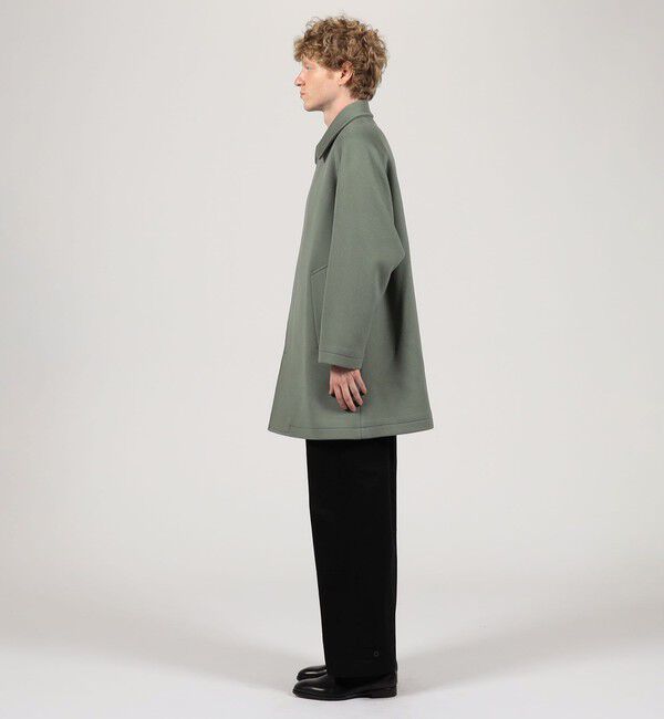 TOMORROWLAND MENS「SUPER120&rsquo;Sウール ショートベロア バルカラーコート」|ステンカラーコート|