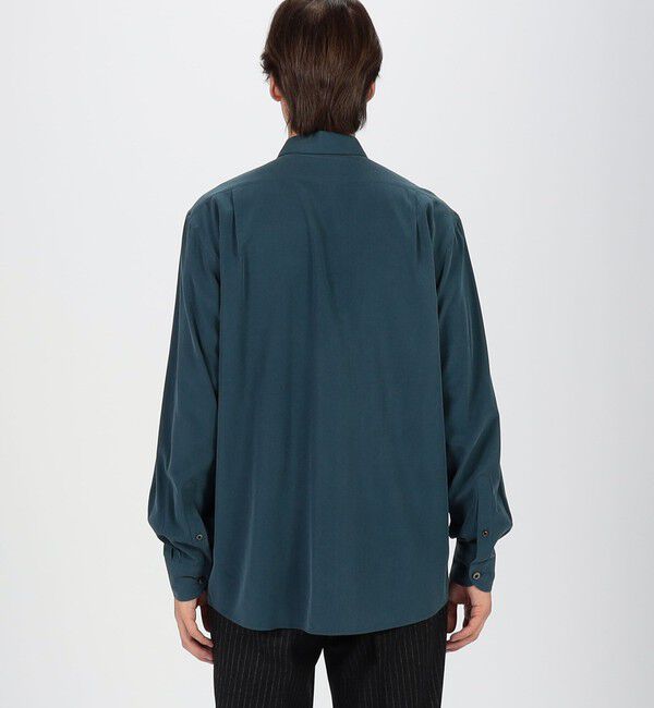 TOMORROWLAND MENS「シルクタフタ ダブルポケット レギュラーカラーシャツ」|シャツ・ブラウス|