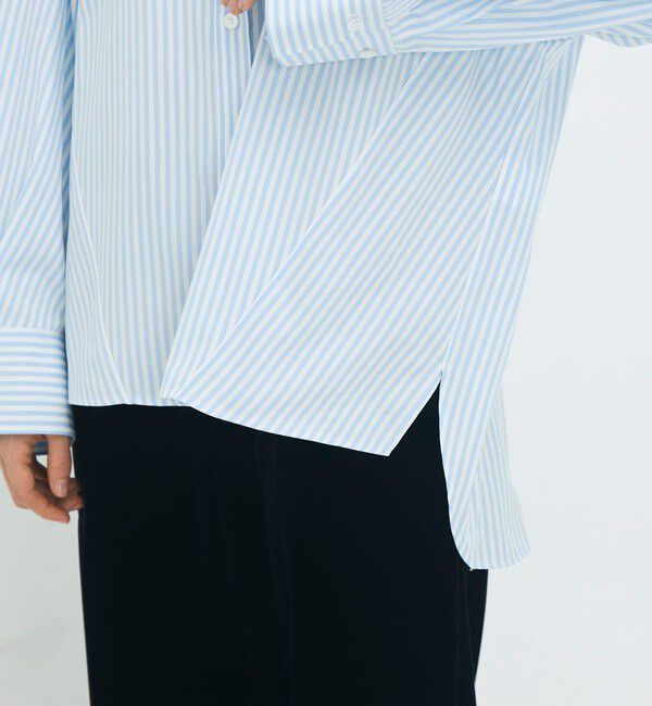 CABaN「コットン ロンドンストライプ ボリュームシャツ」|シャツ・ブラウス|