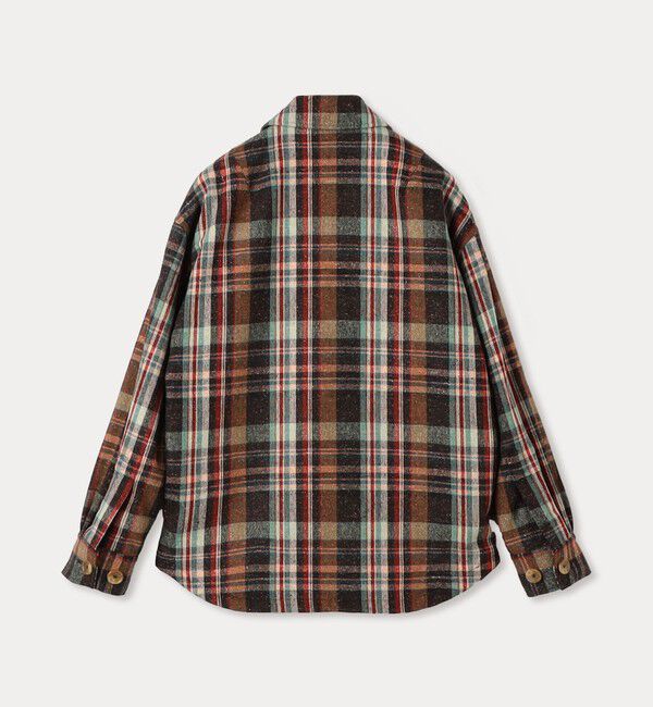 CABaN「ネップウール チェックCPOブルゾン」|ブルゾン・スタジャン|