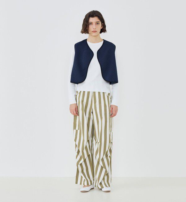 TOMORROWLAND GOODS「【別注】V::room キルティング ショートベスト」|ベスト・ジレ|