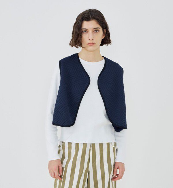 TOMORROWLAND GOODS「【別注】V::room キルティング ショートベスト」|ベスト・ジレ|