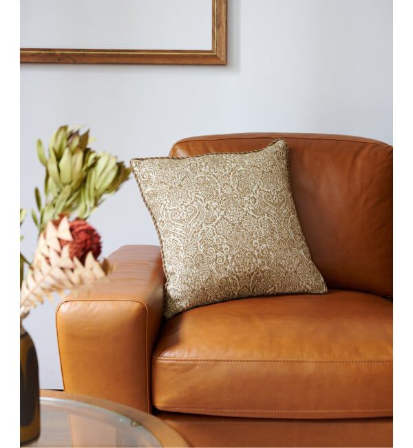 ACME「【United Wallpaper】 DAMASK2 CUSHION　クッションカバー45cm」|クッション・クッションカバー|ベージュ