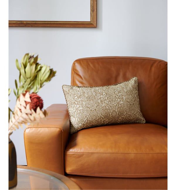 ACME「【United Wallpaper】DAMASK2 CUSHION 　クッションカバー50X30」|クッション・クッションカバー|ベージュ