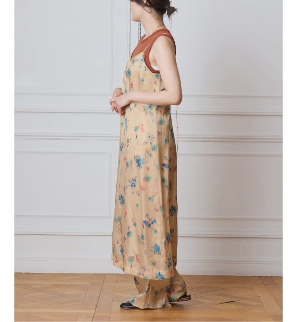 IENA LA BOUCLE「IENA LA BOUCLE ボタニカルプリントキャミソールドレス」|ワンピース|