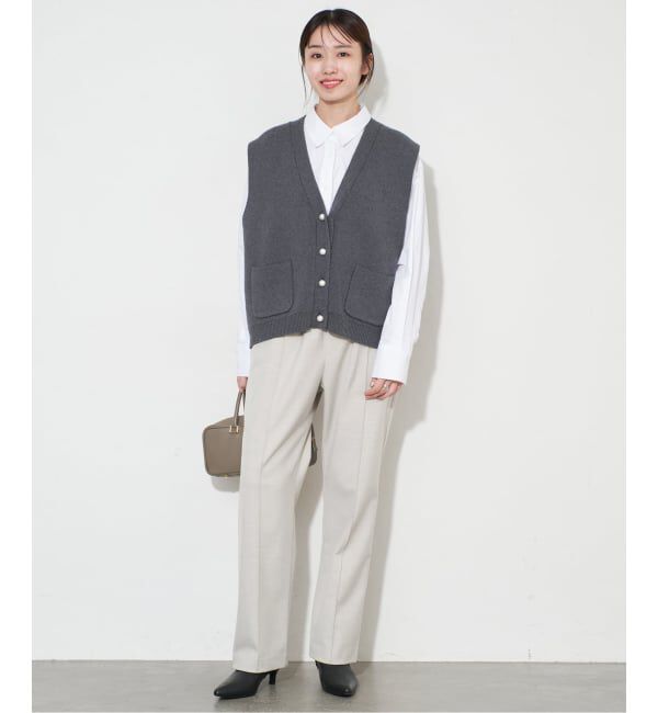 SLOBE IENA「《吸湿発熱/WEBのみ4サイズ展開/追加》CIRCULATE WARM パンツ」|スラックス|