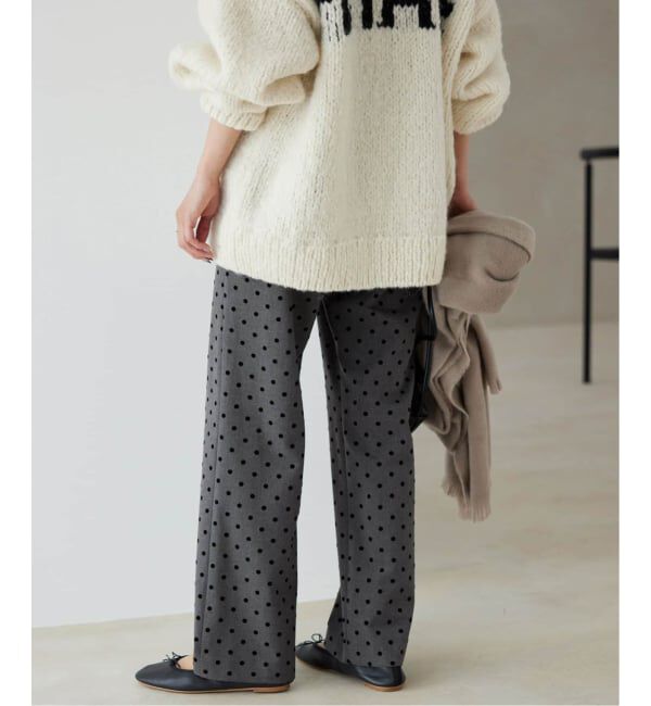 SLOBE IENA「《吸湿発熱/WEBのみ4サイズ展開/追加》CIRCULATE WARM パンツ」|スラックス|グレーA