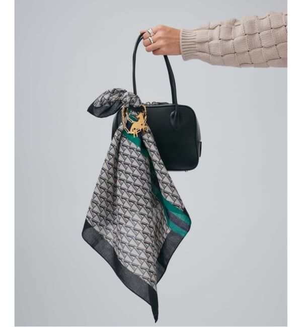 VERMEIL par iena「《追加2》VERMEIL ロゴバンダナ」|バンダナ・スカーフ|グレーA