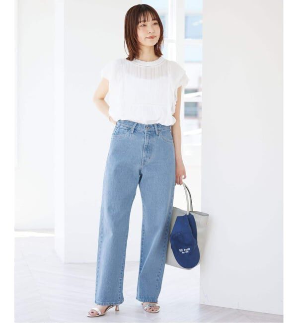 SLOBE IENA「《4サイズ展開/追加7》LE DENIM ストレートデニムパンツ」|デニム|
