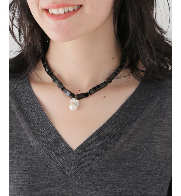 IENA「Rieuk/リューク Baroque pearl onyx nl ネックレス NC59-S」|ネックレス|