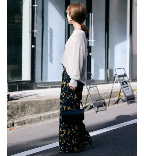 SLOBE IENA「《追加予約》リネン混畦ニット」|ニット・セーター|