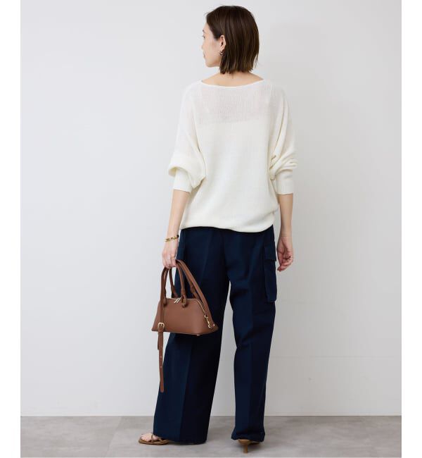 SLOBE IENA「《追加予約》リネン混畦ニット」|ニット・セーター|