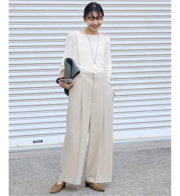 SLOBE IENA「《追加予約》リネン混畦ニット」|ニット・セーター|