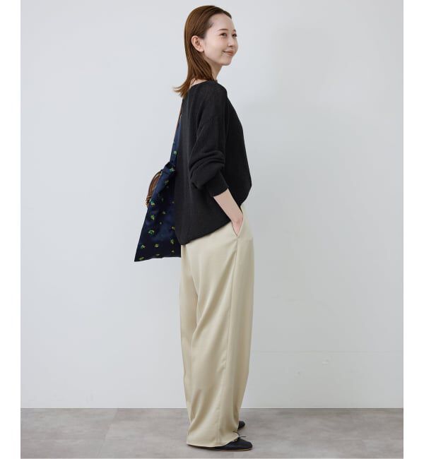 SLOBE IENA「《追加予約》リネン混畦ニット」|ニット・セーター|