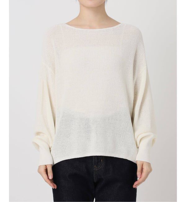 SLOBE IENA「《追加予約》リネン混畦ニット」|ニット・セーター|