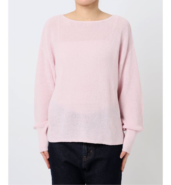 SLOBE IENA「《追加予約》リネン混畦ニット」|ニット・セーター|