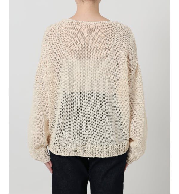 SLOBE IENA「ギマヤーンVネックプルオーバー」|ニット・セーター|