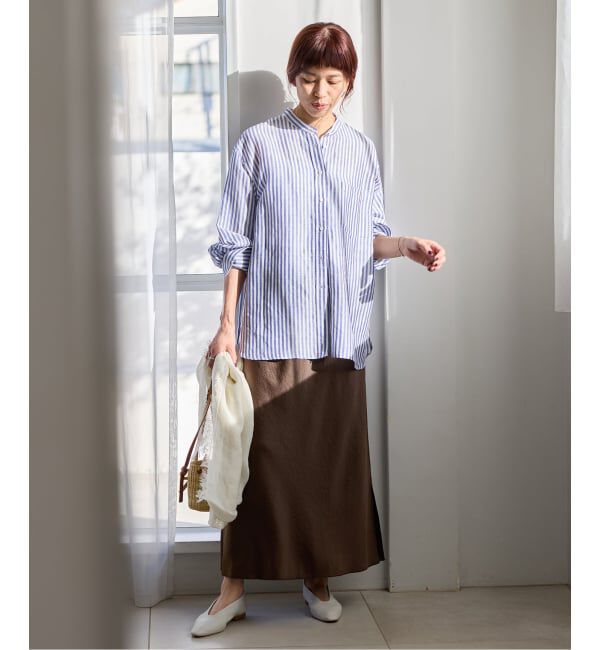 IENA「アンティークサテン イージースカート」|スカート|