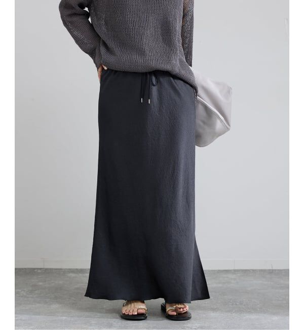 IENA「アンティークサテン イージースカート」|スカート|