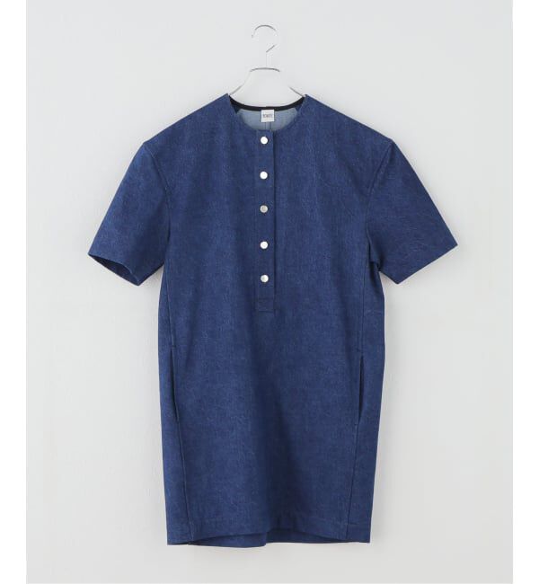 IENA「BOWTE/バウト DENIM MINMUM DRESS ワンピース 261-09-0001」|ワンピース|ブルー A