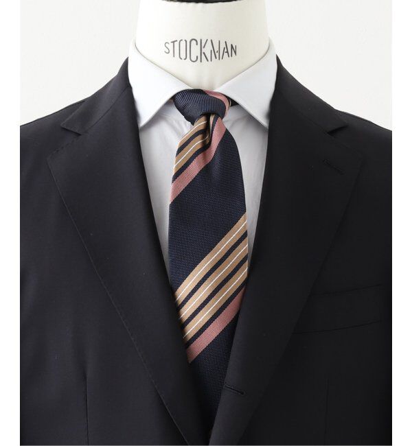 EDIFICE「FRANCO BASSI (フランコ バッシ) ジャカードストライプタイ U25EM35-L」|ネクタイ・蝶ネクタイ|ネイビー