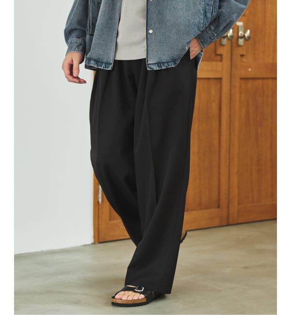 EDIFICE「ラフトップ ウルトラ ワイドパンツ」|スラックス|
