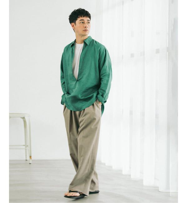 EDIFICE「ラフトップ ウルトラ ワイドパンツ」|スラックス|