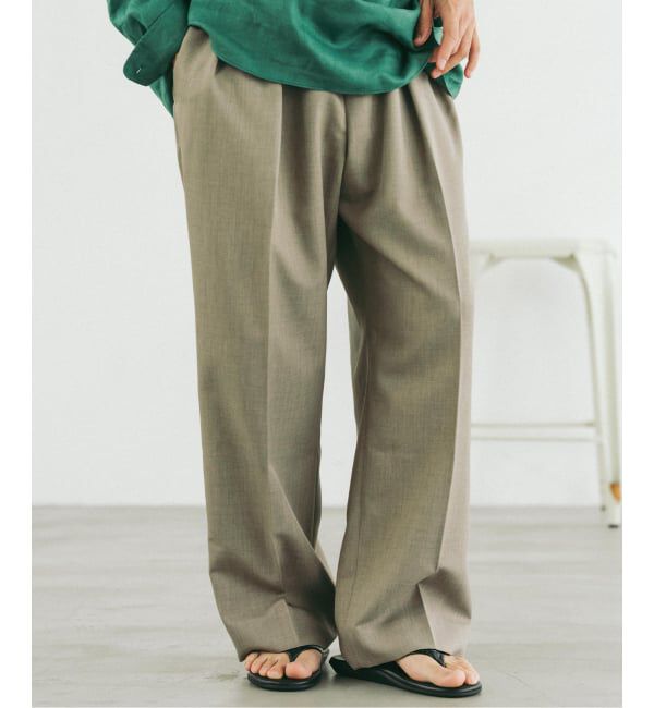 EDIFICE「ラフトップ ウルトラ ワイドパンツ」|スラックス|