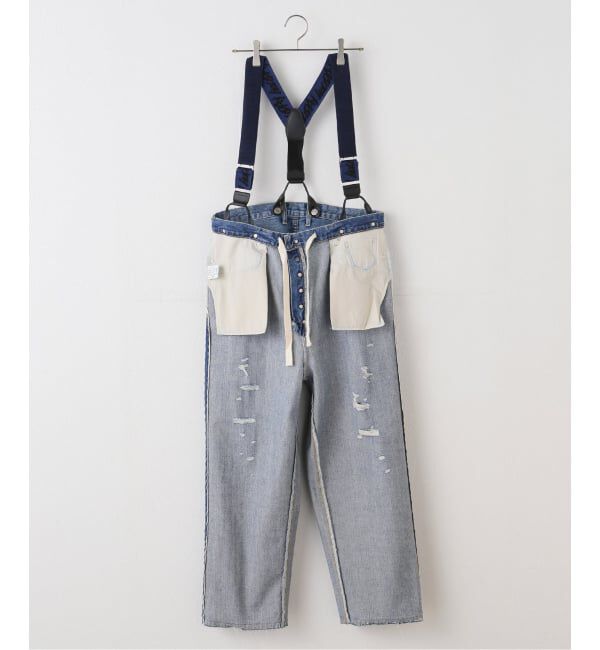 JOURNAL STANDARD「【HOLIDAY/ホリデイ】DAMAGE DENIM SUSPENDER PANTS」|デニム|