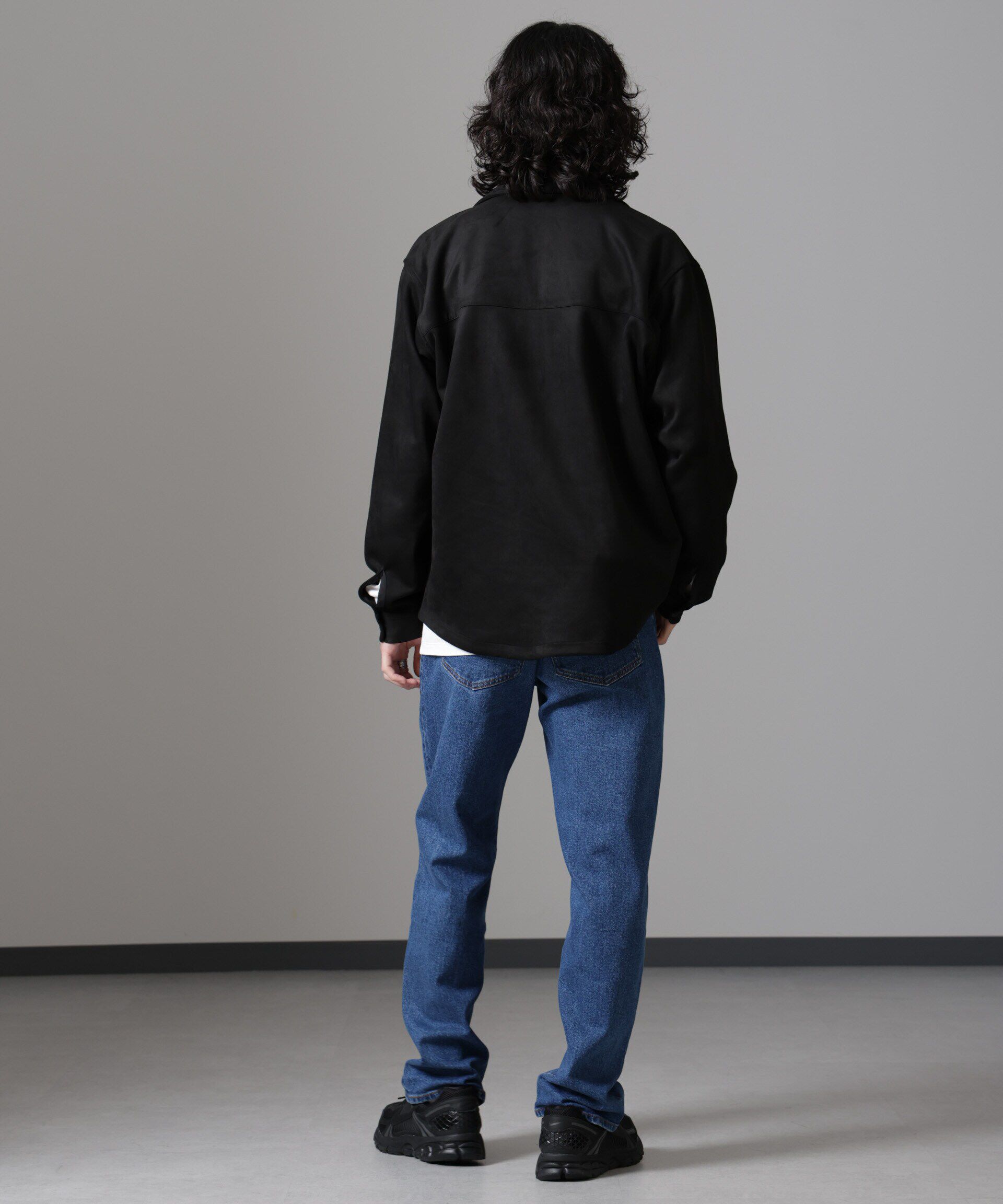 nano･universe「フェイクスエードシャツ 長袖」|シャツ・ブラウス|