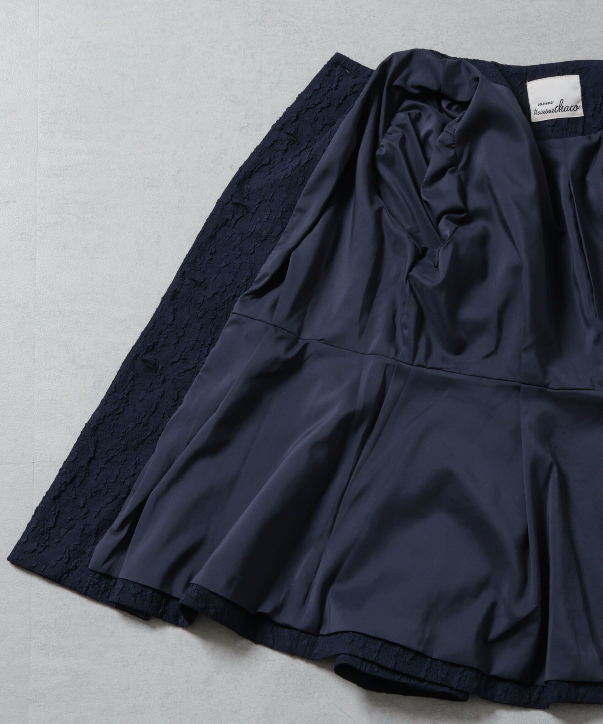 nano･universe「troisiemechaco/パフィージャガード ブラウスジャケット(セットアップ可)」|テーラードジャケット|