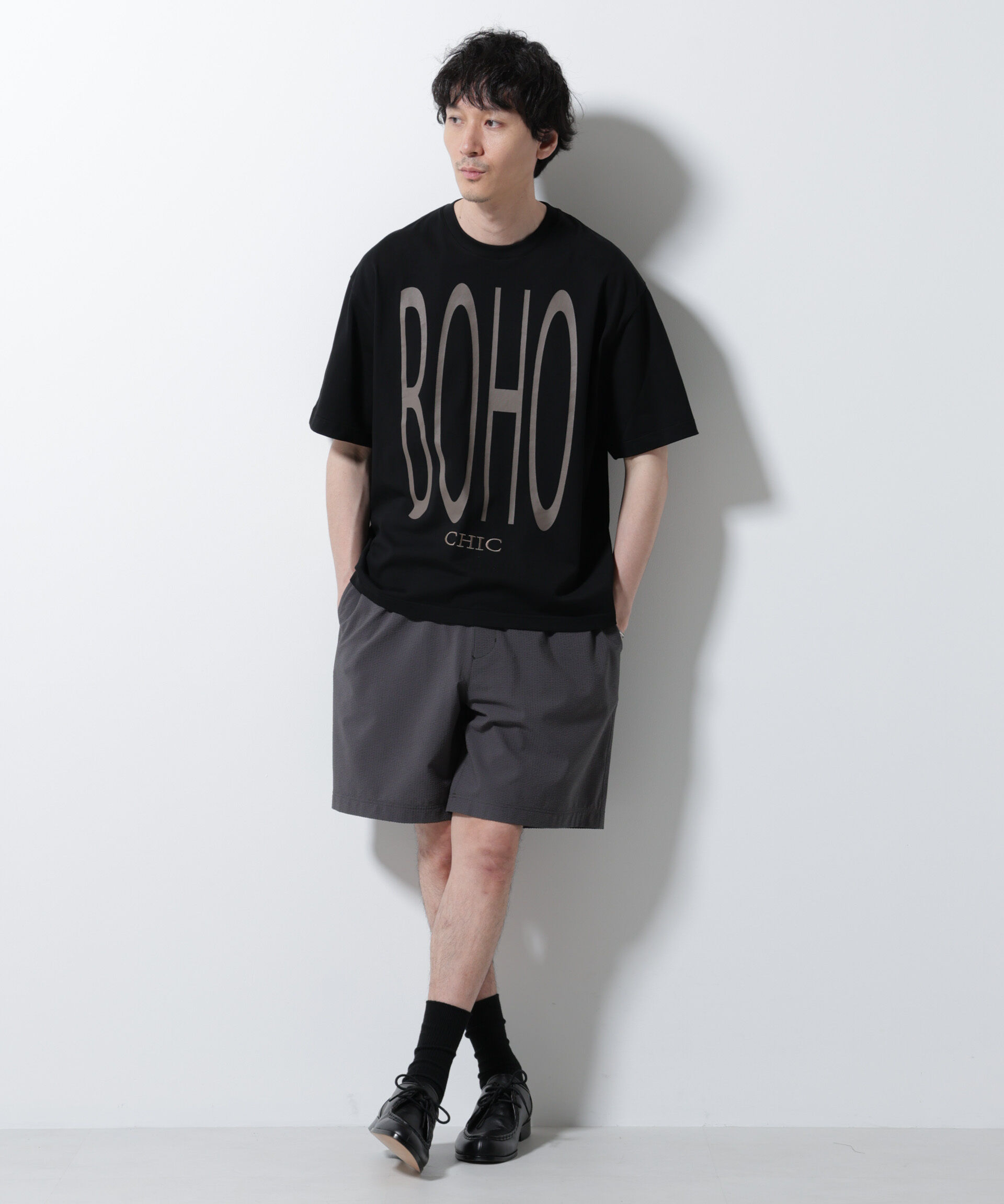 nano･universe「DotAir(R)サッカーストレッチイージーショートパンツ/吸水速乾」|チノ|