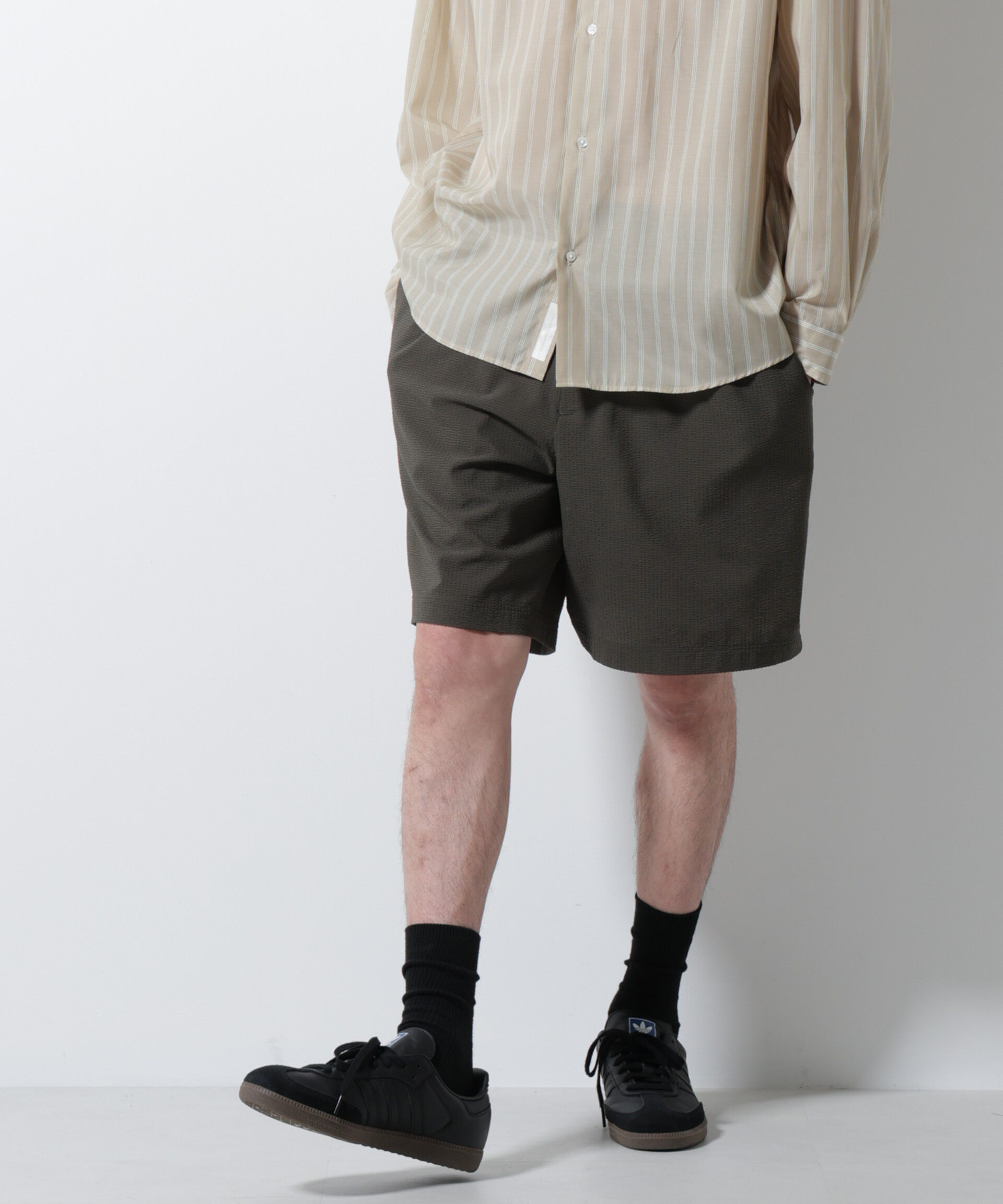 nano･universe「DotAir(R)サッカーストレッチイージーショートパンツ/吸水速乾」|チノ|