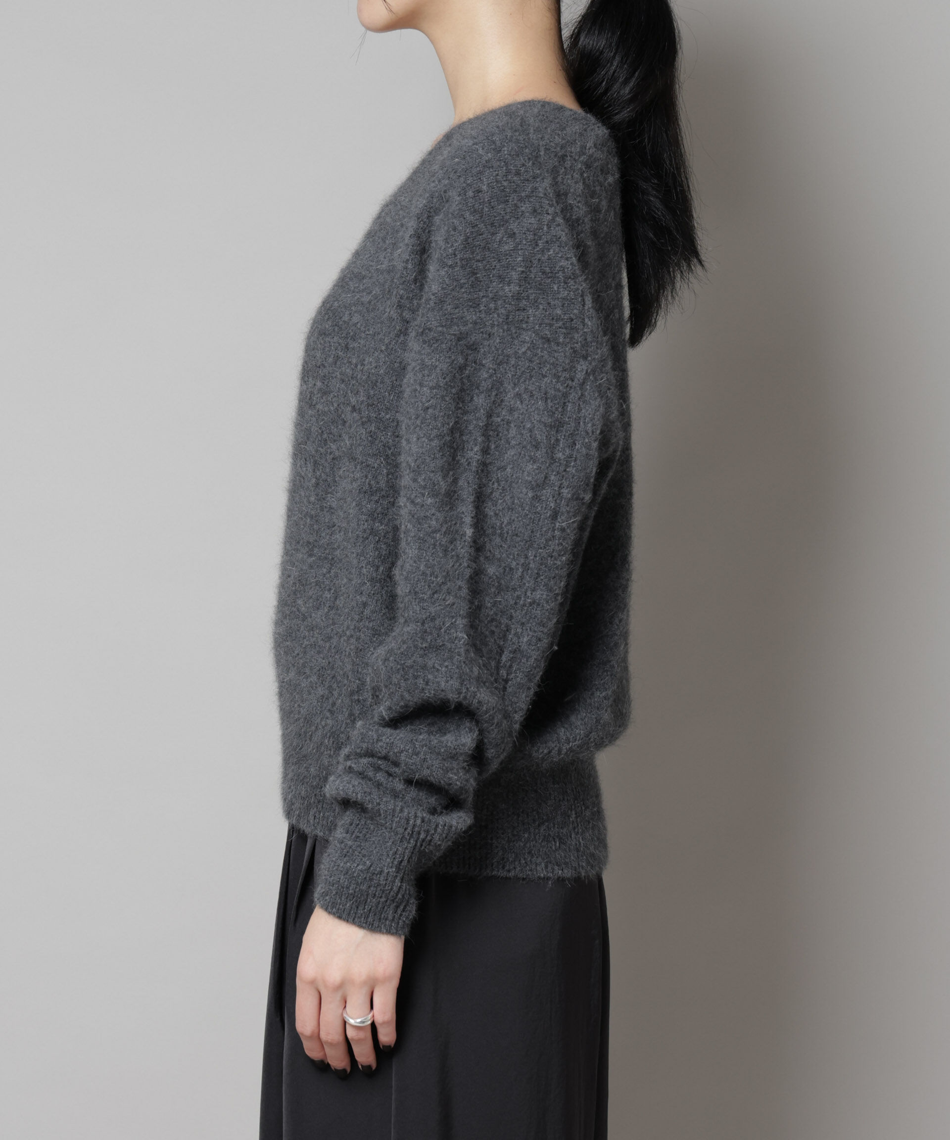 nano･universe「ウォッシャブルフォックスVネックニットプルオーバー」|ニット・セーター|