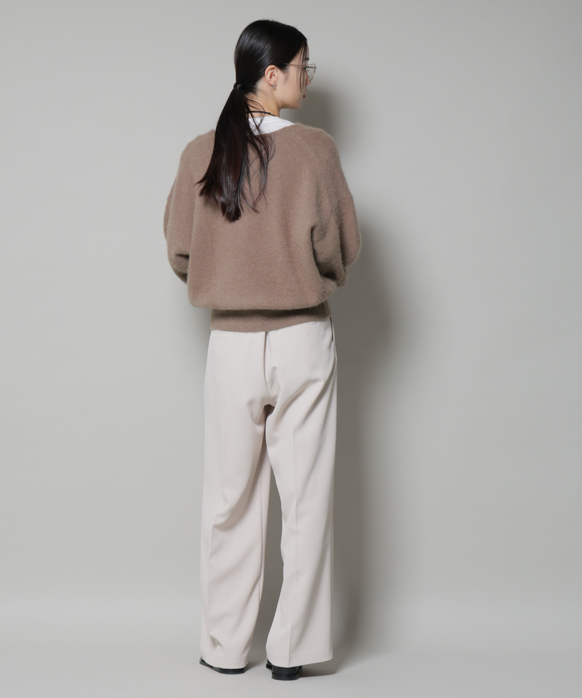 nano･universe「ウォッシャブルフォックスVネックニットプルオーバー」|ニット・セーター|