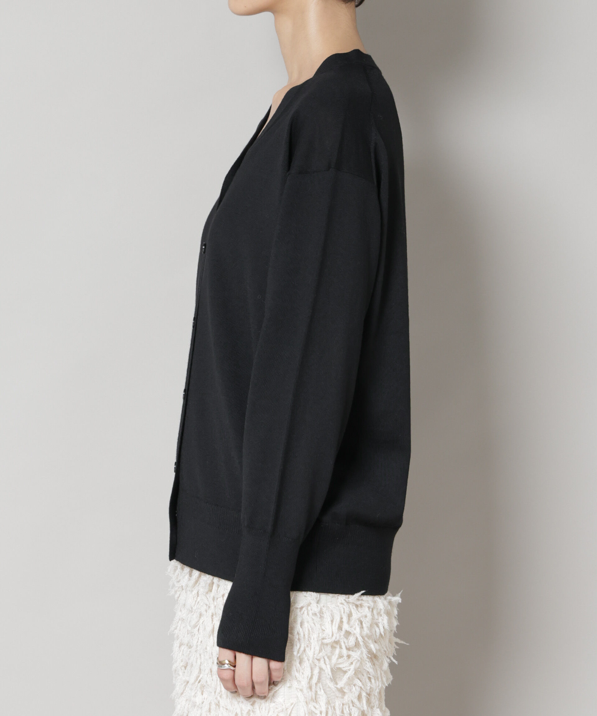 nano･universe「毛玉レスニット2wayカシュクールカーディガン」|ニット・セーター|