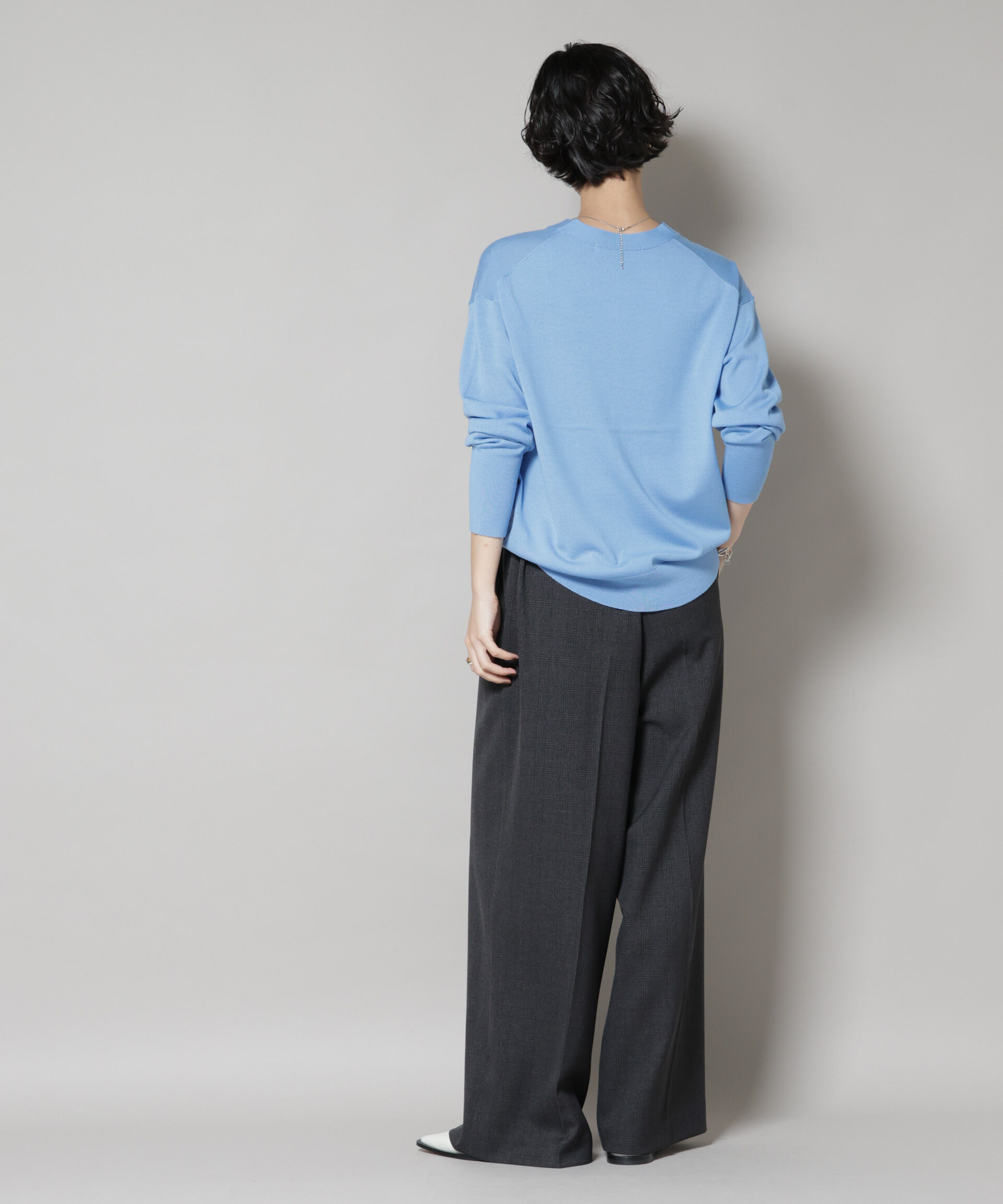 nano･universe「毛玉レスニット2wayカシュクールカーディガン」|ニット・セーター|