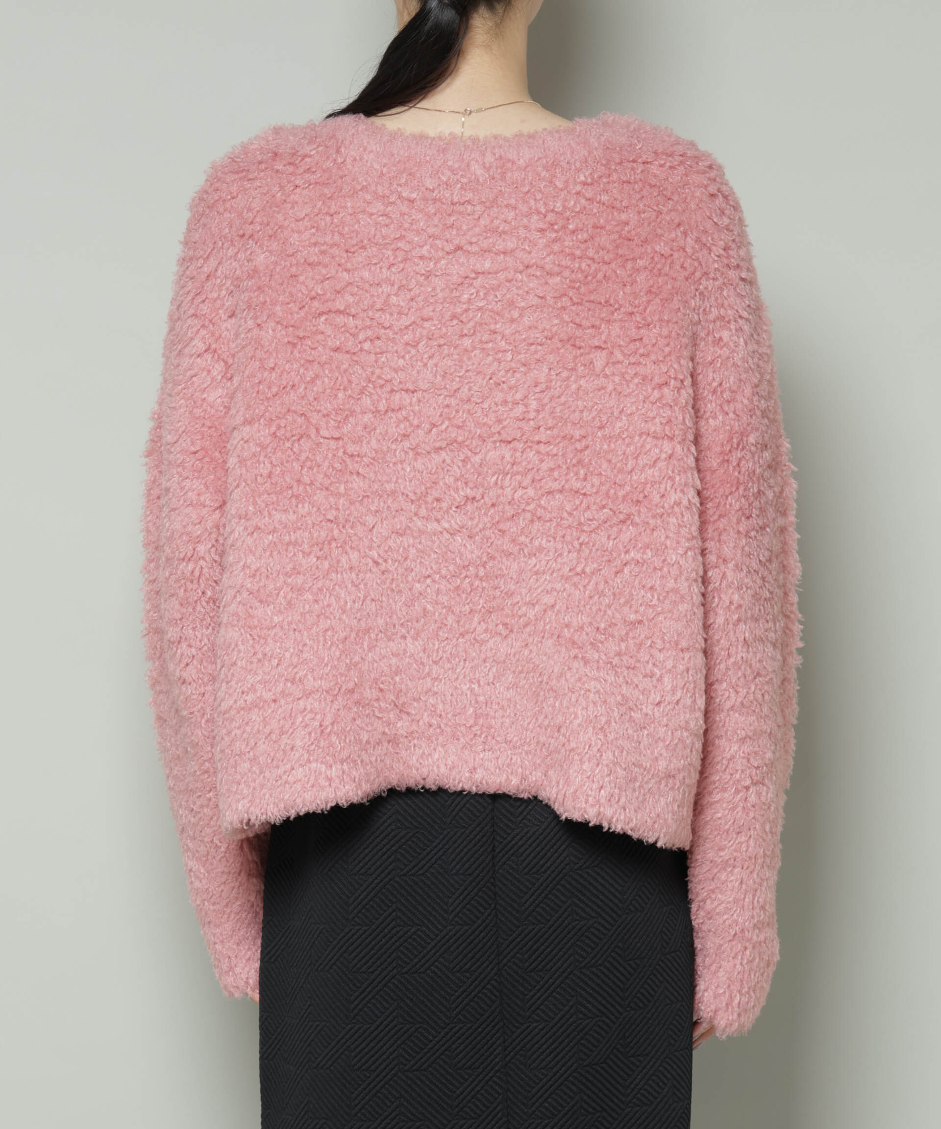 nano･universe「クロップドワイド起毛加工ニットトップス」|ニット・セーター|