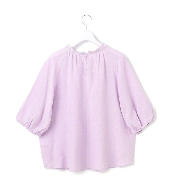 23区「【洗える】LIBECOリネン ボリュームスリーブ ブラウス」|シャツ・ブラウス|