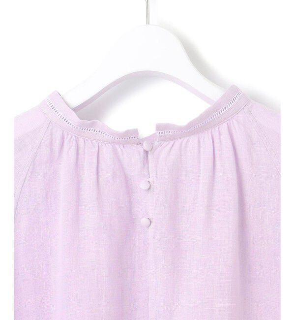 23区「【洗える】LIBECOリネン ボリュームスリーブ ブラウス」|シャツ・ブラウス|