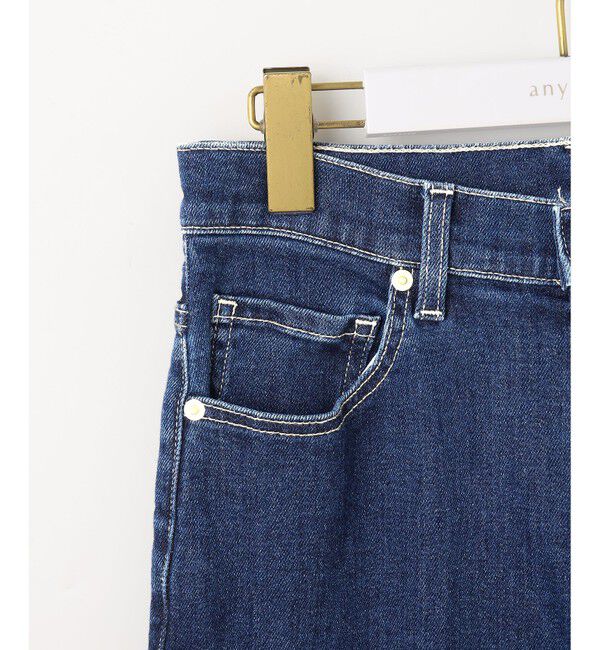 ANY SIS「【美Denimシリーズ】センタープレスセミフレア デニム」|デニム|