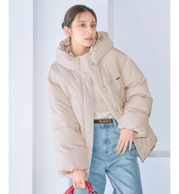 ANY SIS「ボリュームリッチダウン ジャケット」|ダウン|アイボリー