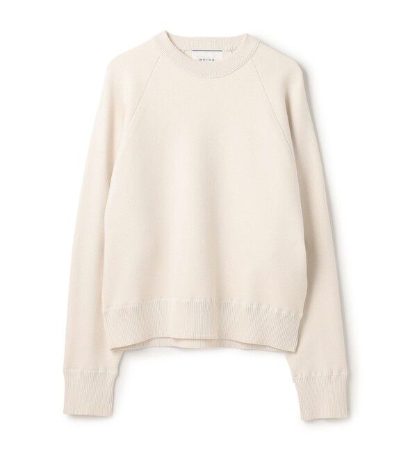 BEIGE,「【洗える・Precious掲載】TAFT / コットンカシミヤスウェットニットトップス」|ニット・セーター|