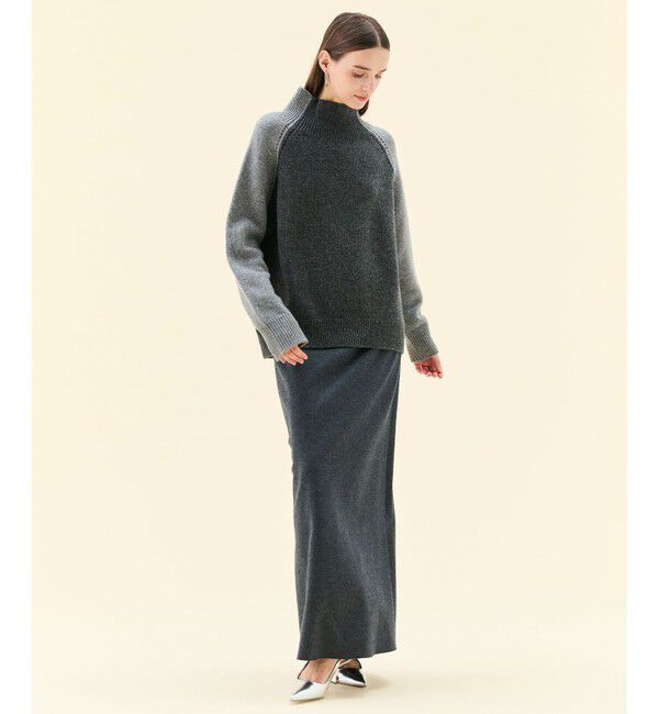 BEIGE,「【Oggi掲載】RULE / ウールカシミヤバイカラーハイネックニット」|ニット・セーター|