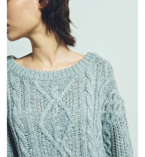 Grace Class「スパングルケーブルニット」|ニット・セーター|