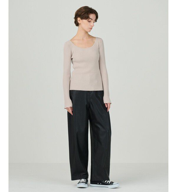 Diagram「リブニットトップ」|ニット・セーター|ベージュ