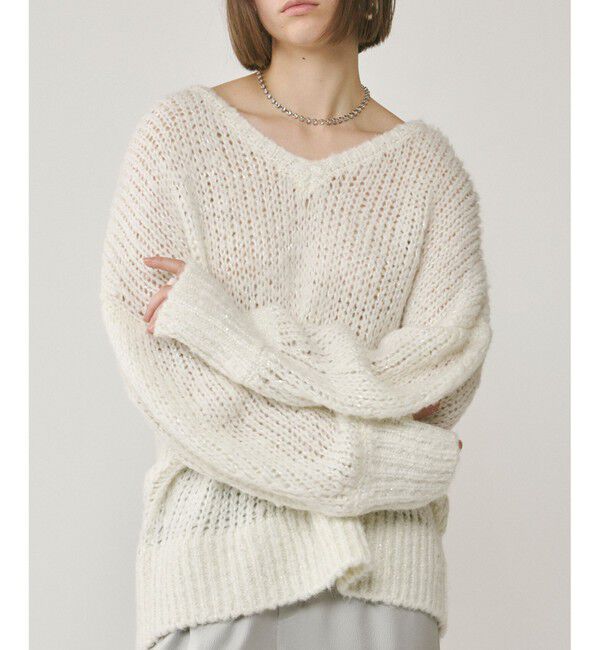 Diagram「スパンコール畦ニットトップ」|ニット・セーター|