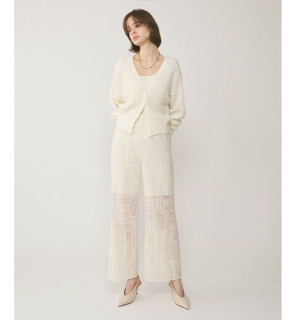 GRACE CONTINENTAL「ワッフルショートニットカーディガン」|ニット・セーター|